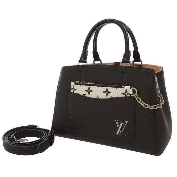 Louis Vuitton Handbag Epi Marelle Tote BB Black - Picture 1 of 9